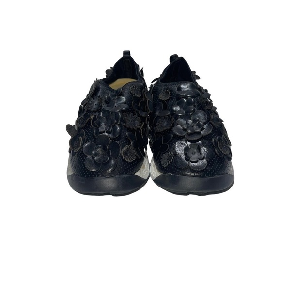 DIOR FUSION Sneakers Black Leather Textile Floral Canvas Shoes size 5.… - Picture 10 of 12
